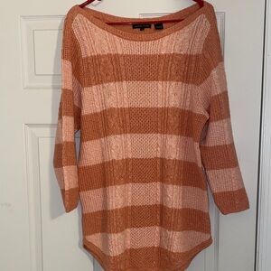 Jeanne Pierre Pink Striped Sweater